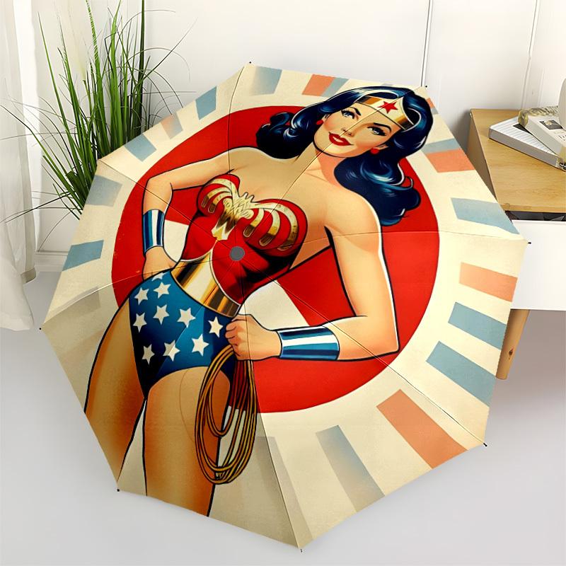 1pc Wonder Woman, Superhero Umbrella - Automatic Open Compact Travel Umbrella with 79-Rib Durable Frame yy251021122
1pc Wonder Woman, Superhero Umbrella - Automatic Open Compact Travel Umbrella with 79-Rib Durable Frame yy251021122