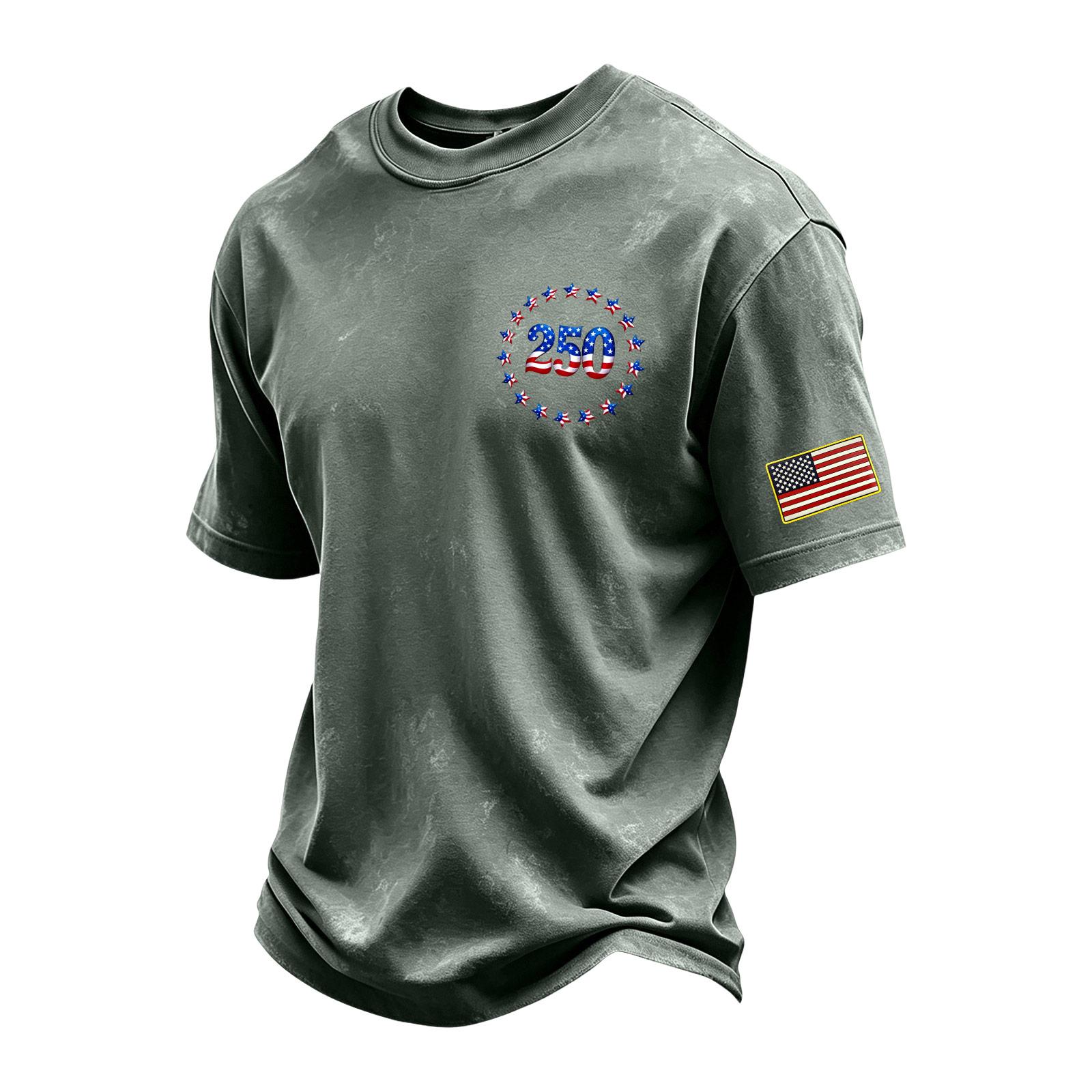 Men s Vintage Washed Crew Neck Short Sleeve T Shirt with Independent Day Graphic Print Casual Fit Comfortable Fabric XXXXL
Men s Vintage Washed Crew Neck Short Sleeve T Shirt with Independent Day Graphic Print Casual Fit Comfortable Fabric XXXXL