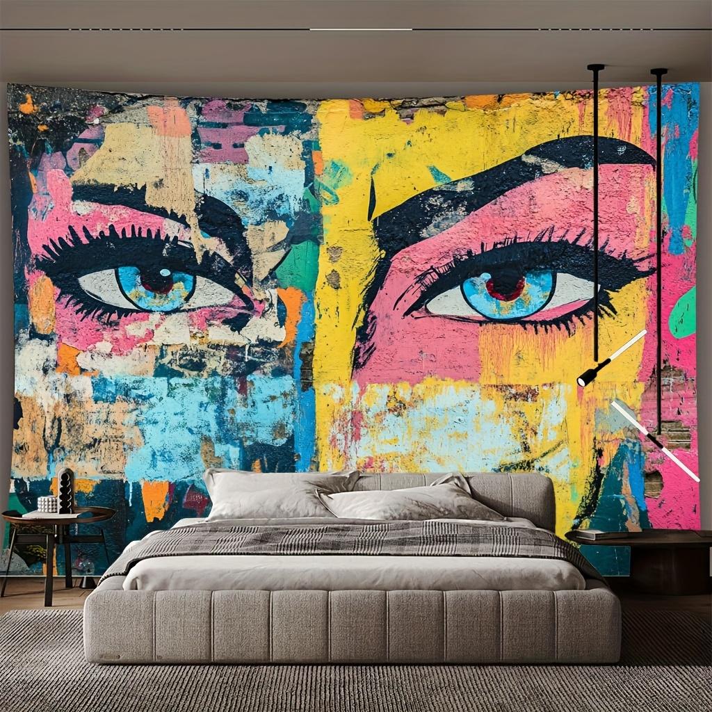 1pc Pop Art Eyes Tapestry Polyester 2D Print Colorful Graffiti Design Perfect Wall Decor Gift for Bedroom Living Room Stud 74x94cm(29x37in)
1pc Pop Art Eyes Tapestry Polyester 2D Print Colorful Graffiti Design Perfect Wall Decor Gift for Bedroom Living Room Stud 74x94cm(29x37in)