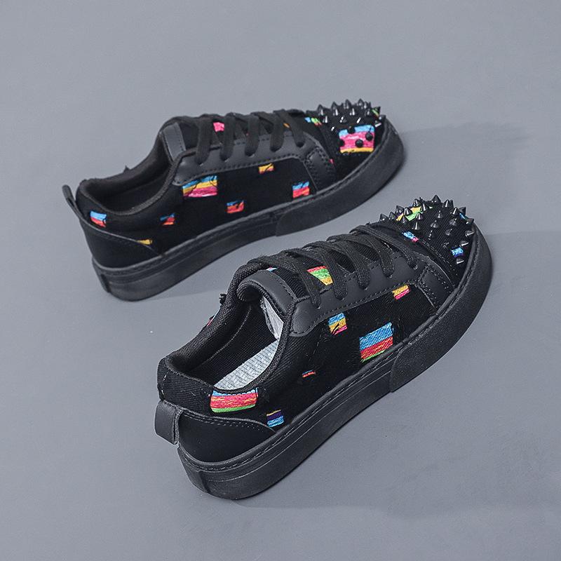 Заклепки Индивидуальность Студенческие Социальные Повседневные Туфли Мужские и Женские Парные Рваные Холщовые Туфли Модные Дышащие Кеды на Платформе Красная Подошва 40 women
Заклепки Индивидуальность Студенческие Социальные Повседневные Туфли Мужские и Женские Парные Рваные Холщовые Туфли Модные Дышащие Кеды на Платформе Красная Подошва 40 women