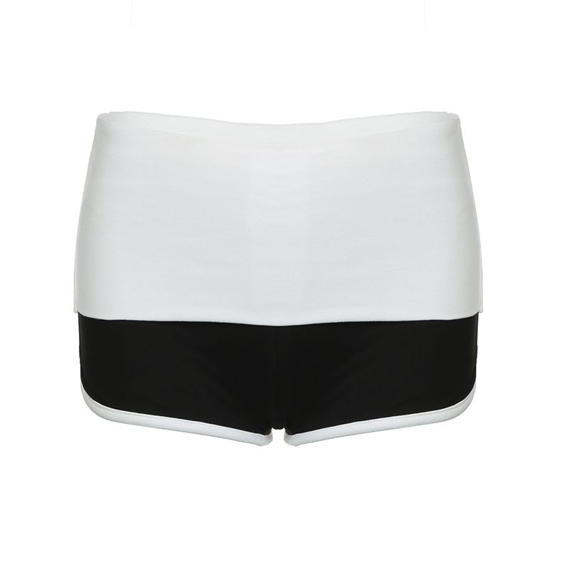 European and American Women s Clothing Contrast Color Low Waist All-Match Casual Shorts White S
European and American Women s Clothing Contrast Color Low Waist All-Match Casual Shorts White S