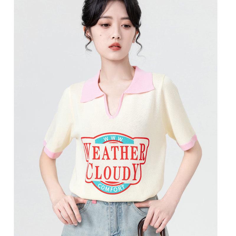 Women s Plus Size Polo Collar Short Sleeve Letter T-Shirt - Summer 2025 Trendy Loose Fit Slimming Top L (for 95-105 jin) абрикосовый
Women s Plus Size Polo Collar Short Sleeve Letter T-Shirt - Summer 2025 Trendy Loose Fit Slimming Top L (for 95-105 jin) абрикосовый
