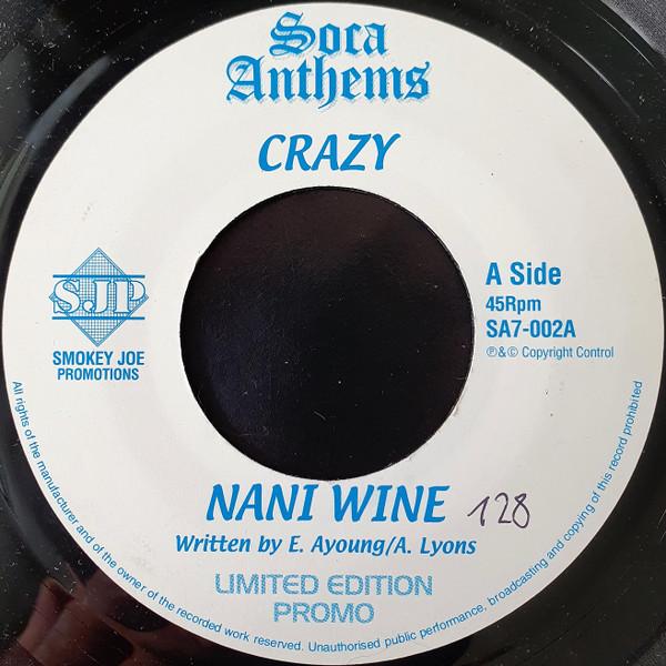 7inch Record CRAZY Nani Wine Drive It SA7002PROMO Smokey Joe Prom 2004 UK Reggae Ska Dub Used
7inch Record CRAZY Nani Wine Drive It SA7002PROMO Smokey Joe Prom 2004 UK Reggae Ska Dub Used