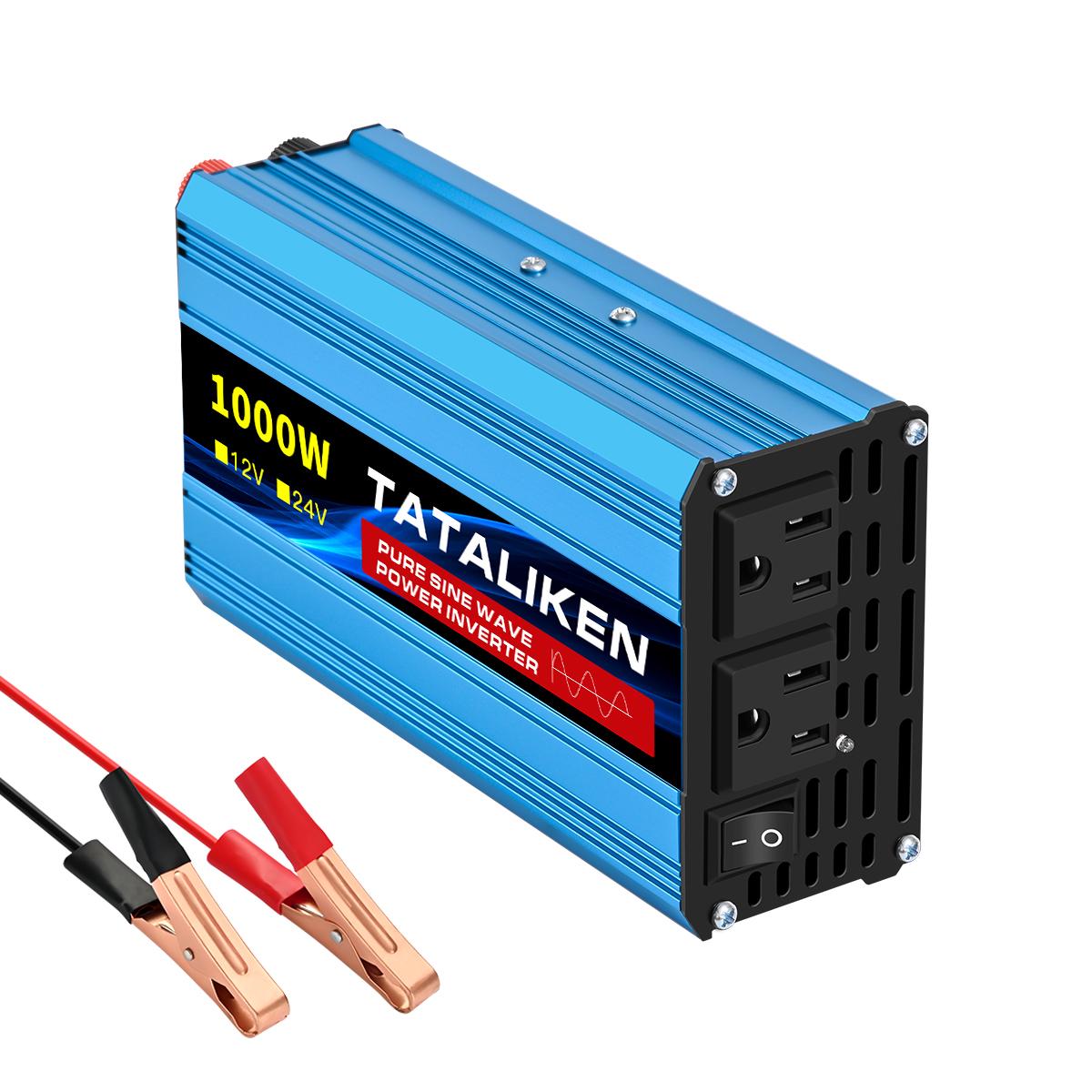 US Socket 12V To AC 110V 60HZ Pure Sine Wave Inverter Car Power 1600W/2200W/3000W Voltage Portable Converter with LED 1000W 12V
US Socket 12V To AC 110V 60HZ Pure Sine Wave Inverter Car Power 1600W/2200W/3000W Voltage Portable Converter with LED 1000W 12V