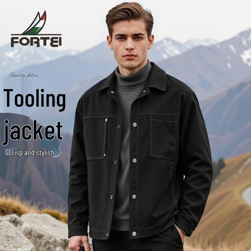Futing Men s Windproof Multi-Pocket Workwear Jacket XL
Futing Men s Windproof Multi-Pocket Workwear Jacket XL