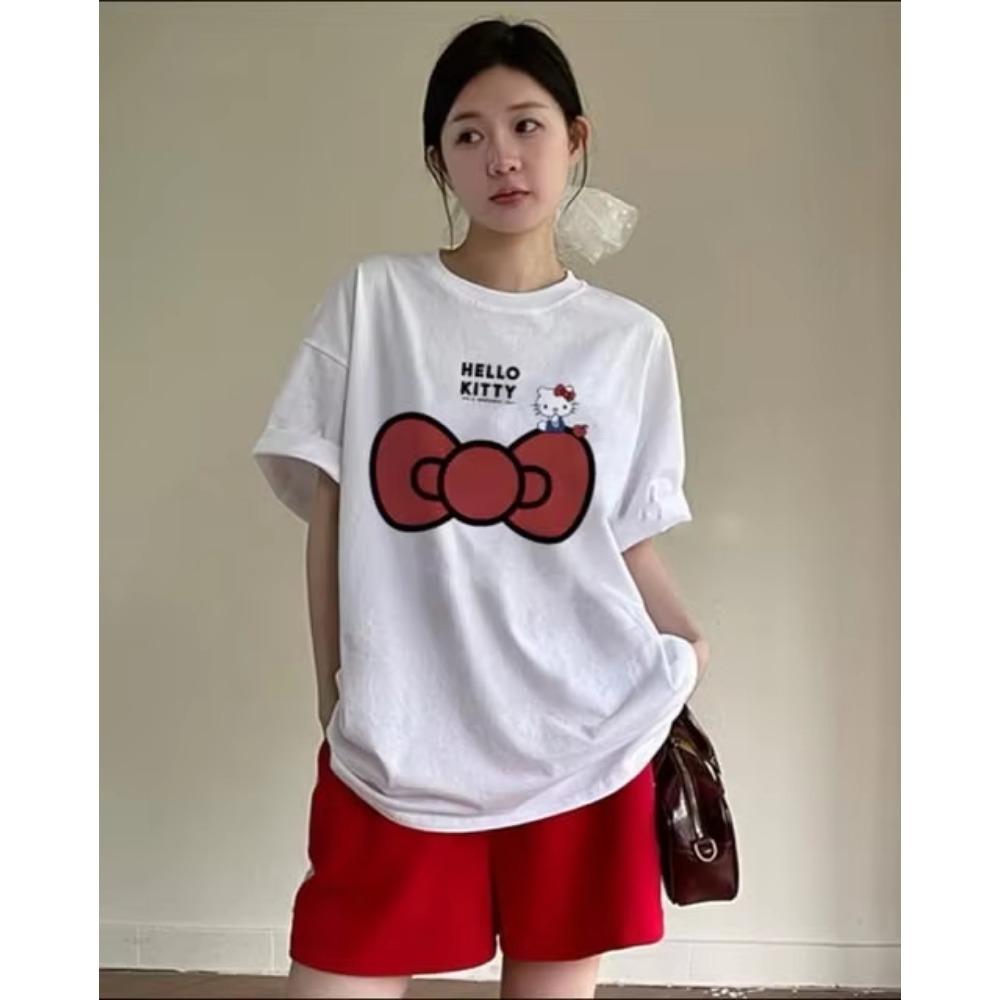 Short-sleeved crew neck T-shirt with cute print, lightweight and breathable, perfect for women s everyday casual wear. XXS
Short-sleeved crew neck T-shirt with cute print, lightweight and breathable, perfect for women s everyday casual wear. XXS