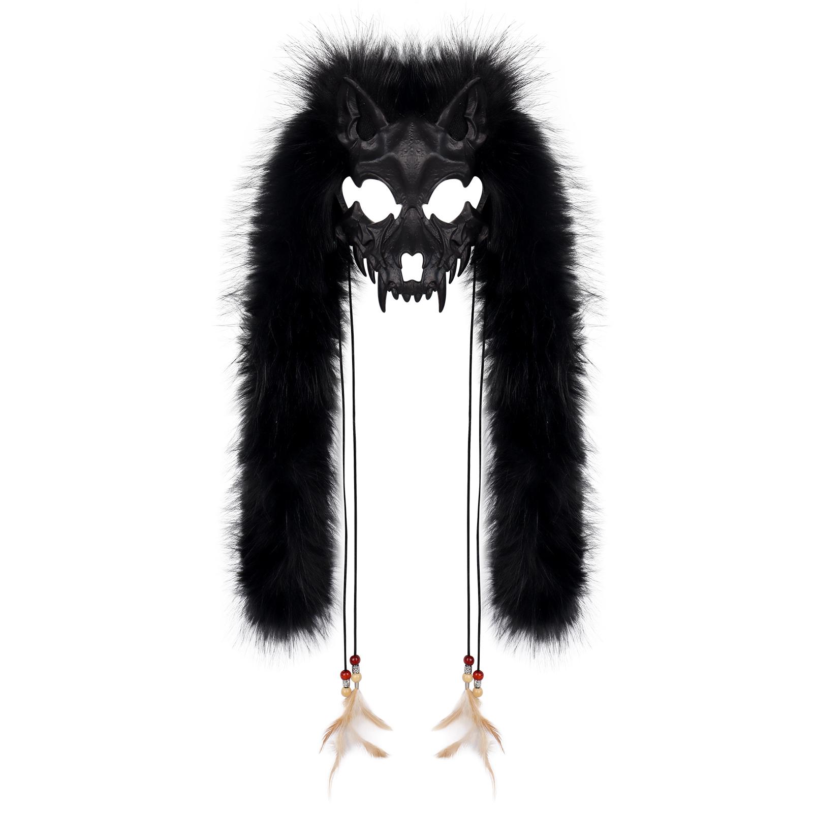 Faux Fur Furry Werewolf Mask Viking Costume Accessory For Carnival Cosplay Themed Parties
Faux Fur Furry Werewolf Mask Viking Costume Accessory For Carnival Cosplay Themed Parties