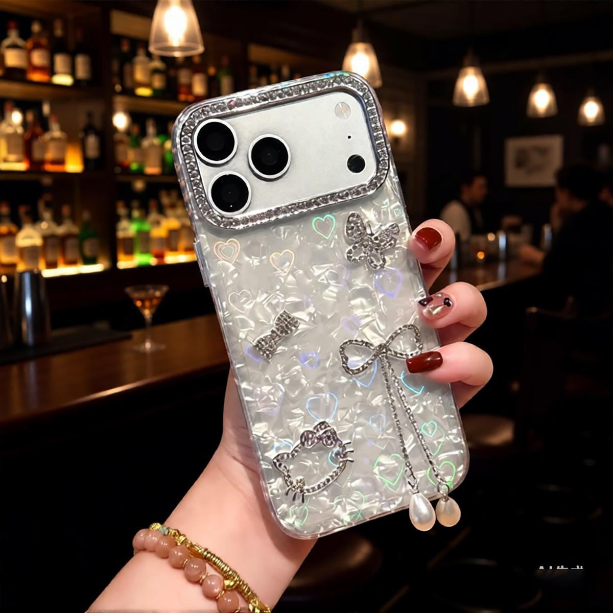 3D Rhinestone Bow Cat Case for iPhone 12/13/14/16: Sparkling Glitter Card Holder iPhone 15
3D Rhinestone Bow Cat Case for iPhone 12/13/14/16: Sparkling Glitter Card Holder iPhone 15