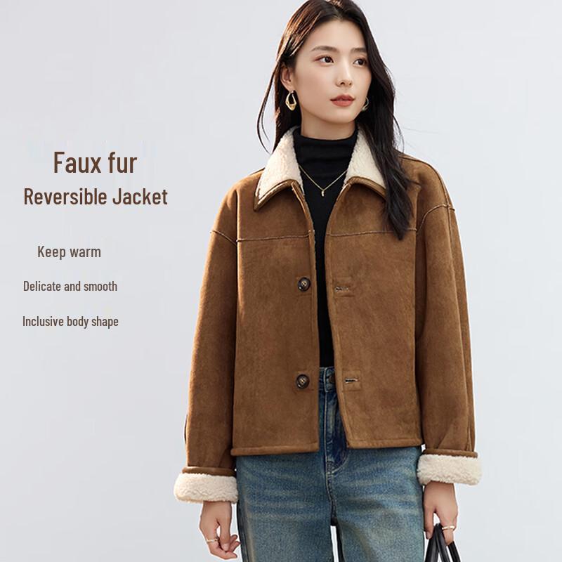 Женское двустороннее зимнее пальто из искусственного меха M
Женское двустороннее зимнее пальто из искусственного меха M