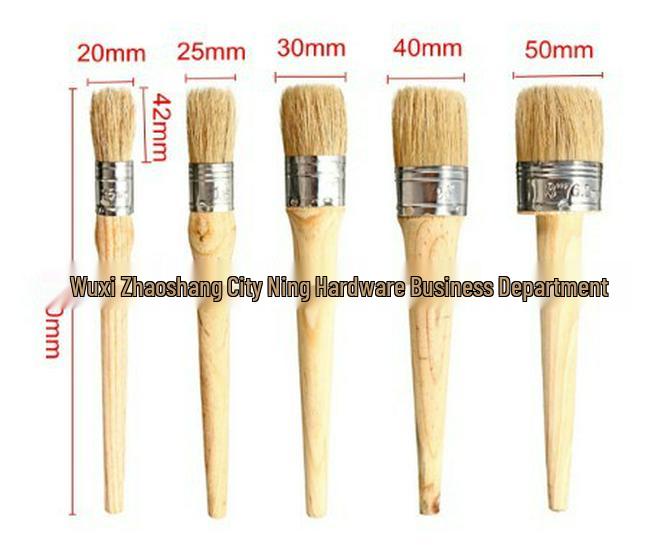 Marine Hog Bristle Round Head Paint Brush with Long Wooden Handle 20mm Diameter Round Paint Brush
Marine Hog Bristle Round Head Paint Brush with Long Wooden Handle 20mm Diameter Round Paint Brush