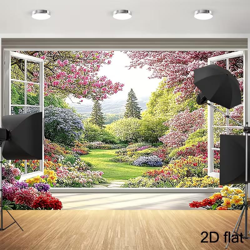 2D Beautiful Garden View Through White Window Photography Backdrop 47.2x31.5inch/120*80cm
2D Beautiful Garden View Through White Window Photography Backdrop 47.2x31.5inch/120*80cm