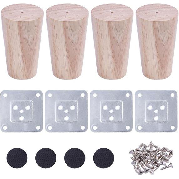 CHGCRAFT 4 Set 3 inches Wood Furniture Legs Round Solid Wood Furniture Couch Legs Wood Replacement Legs Wood Furniture Feet Adjustable Table Wood 3.16 inches
CHGCRAFT 4 Set 3 inches Wood Furniture Legs Round Solid Wood Furniture Couch Legs Wood Replacement Legs Wood Furniture Feet Adjustable Table Wood 3.16 inches