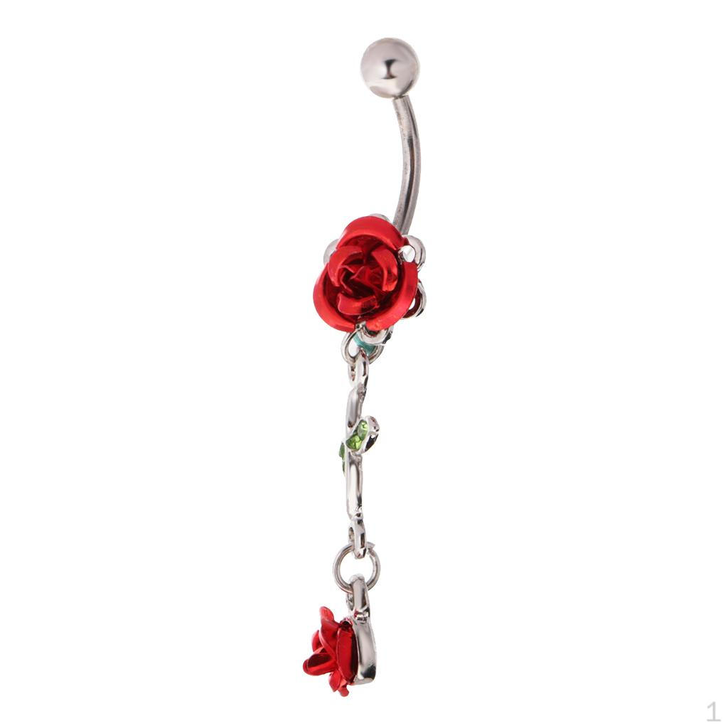 316L Stainless Belly Flower Rhinestone Dangle Button Body Jewelry 14g червоний
316L Stainless Belly Flower Rhinestone Dangle Button Body Jewelry 14g червоний