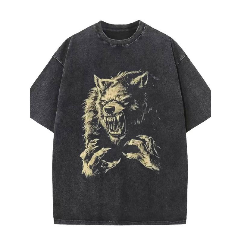 Men S Washed T-Shirt | Werewolf Howling at the Moon Graphic Print, Streetwear Style Short Sleeve Round Neck, All-Season Casual and Outdoor Wear S чёрный
Men S Washed T-Shirt | Werewolf Howling at the Moon Graphic Print, Streetwear Style Short Sleeve Round Neck, All-Season Casual and Outdoor Wear S чёрный
