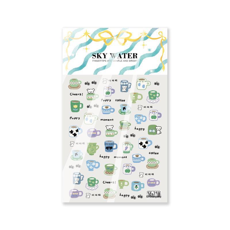 SKY 3D Embossed Cantonese Tea Art & Cartoon Coffee Nail Stickers
SKY 3D Embossed Cantonese Tea Art & Cartoon Coffee Nail Stickers