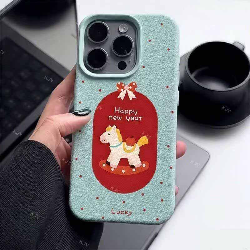 Creative Polka Dot Wooden Horse Phone Case for Apple 17/16 Pro with Large Hole, New Year 15/14/13 Soft Shell, Lychee Texture for 12. iPhone 16 Pro
Creative Polka Dot Wooden Horse Phone Case for Apple 17/16 Pro with Large Hole, New Year 15/14/13 Soft Shell, Lychee Texture for 12. iPhone 16 Pro