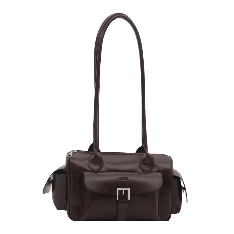 Fashion shoulder bag large capacity women versatile retro soft surface handbag simple casual underarm bag tide
Fashion shoulder bag large capacity women versatile retro soft surface handbag simple casual underarm bag tide
