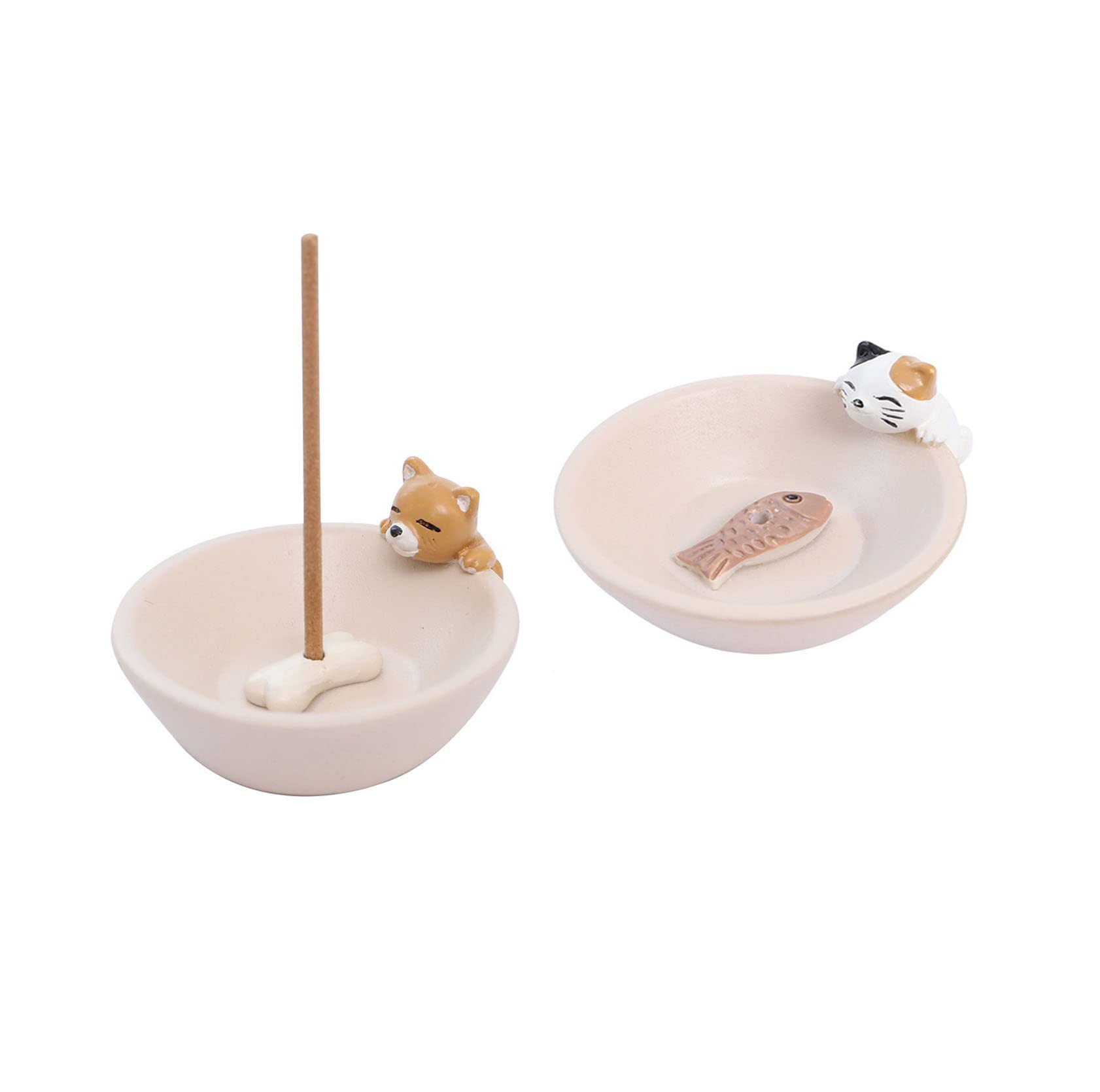 Fuji Ganka Cat and Dog Mini Incense Holder (2-Piece Set) - Stylish Japanese Style
Fuji Ganka Cat and Dog Mini Incense Holder (2-Piece Set) - Stylish Japanese Style