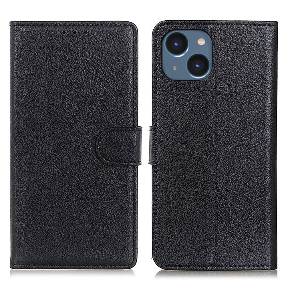 For iPhone 15 Plus Anti-Scratch Phone Case Wallet Stand PU Leather Litchi Texture Protective Shell Black
For iPhone 15 Plus Anti-Scratch Phone Case Wallet Stand PU Leather Litchi Texture Protective Shell Black