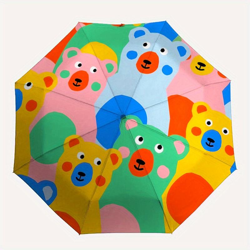 1pc Colorful Bears Automatic Folding Umbrella, Portable & Foldable Design with 8 Ribs, Casual Outdoor Accessory yy250729085
1pc Colorful Bears Automatic Folding Umbrella, Portable & Foldable Design with 8 Ribs, Casual Outdoor Accessory yy250729085
