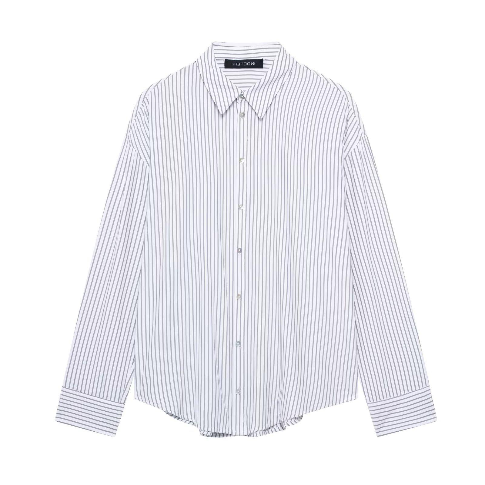 TAOP&ZA Women s Striped Long-Sleeve Shirt with Turn-Down Collar - Spring/Summer Collection M
TAOP&ZA Women s Striped Long-Sleeve Shirt with Turn-Down Collar - Spring/Summer Collection M
