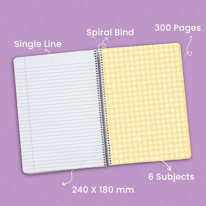 Classmate Pulse Notebook - 240 X 180, 300 Pages, Single Line, Wiro Binding, Pack Of 3
Classmate Pulse Notebook - 240 X 180, 300 Pages, Single Line, Wiro Binding, Pack Of 3