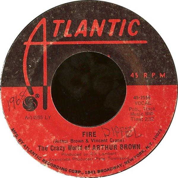 7inch Record CRAZY WORLD OF ARTHUR BROWN - Fire / Rest Cure 452556 Atlantic 1968 US Rock Used
7inch Record CRAZY WORLD OF ARTHUR BROWN - Fire / Rest Cure 452556 Atlantic 1968 US Rock Used