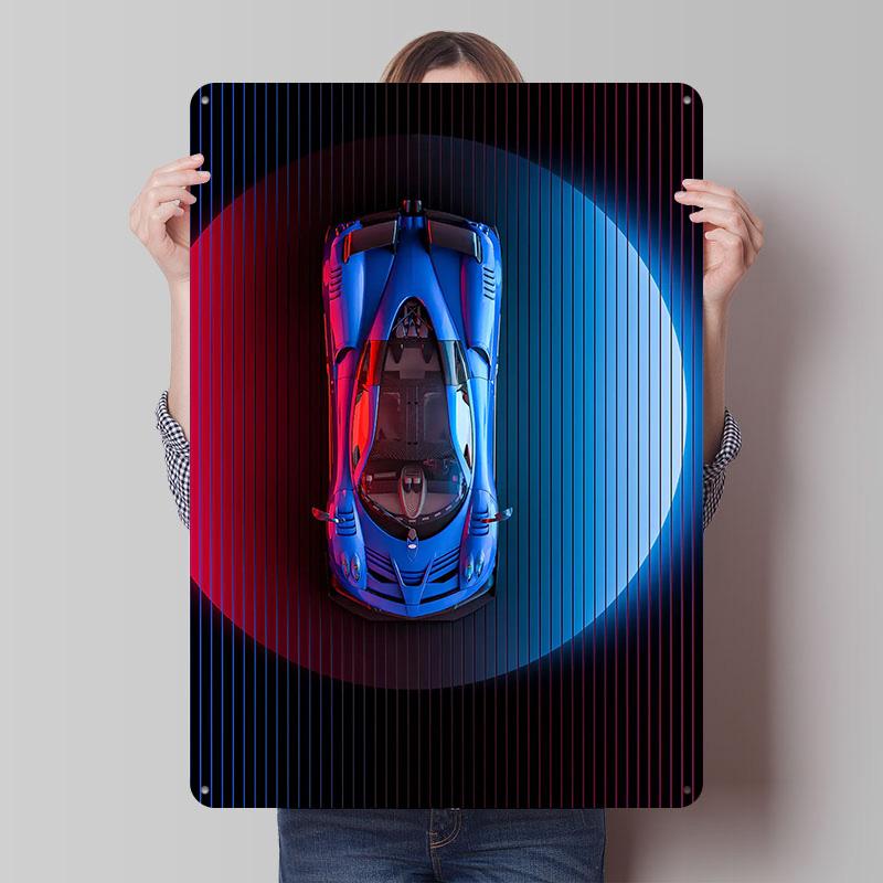 Blue Sports Car With Neon Lighting Metal Poster Customized Wall Art Retro Vintage Tinplate Signs for Man Cave Desk Decor Room 7.9x11.8In(20x30cm)
Blue Sports Car With Neon Lighting Metal Poster Customized Wall Art Retro Vintage Tinplate Signs for Man Cave Desk Decor Room 7.9x11.8In(20x30cm)