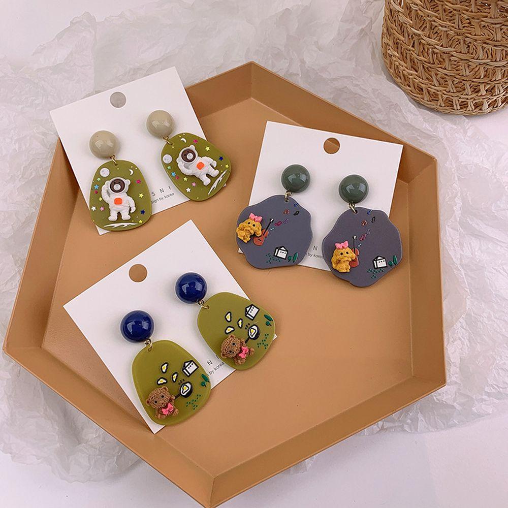 Astronaut Flower Rabbit Female Stud Earrings Acrylic Fashion Jewelry Animal Dangle Earrings
Astronaut Flower Rabbit Female Stud Earrings Acrylic Fashion Jewelry Animal Dangle Earrings