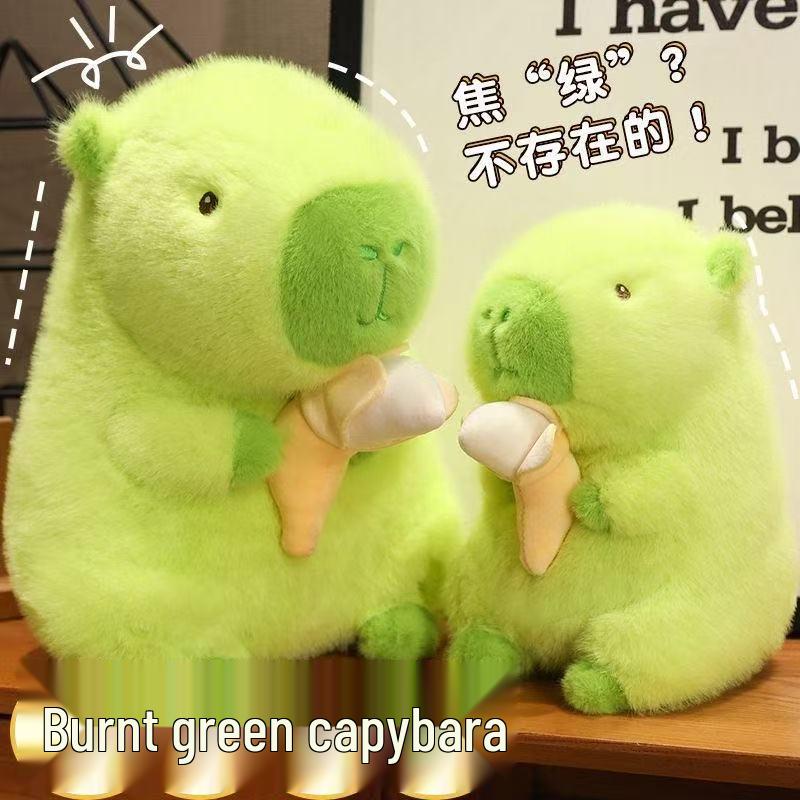 Green Capybara Plush Toy - New Burnt Green Banana Capybara Stuffed Animal Pillow Gift for Girlfriend Small 30cm
Green Capybara Plush Toy - New Burnt Green Banana Capybara Stuffed Animal Pillow Gift for Girlfriend Small 30cm