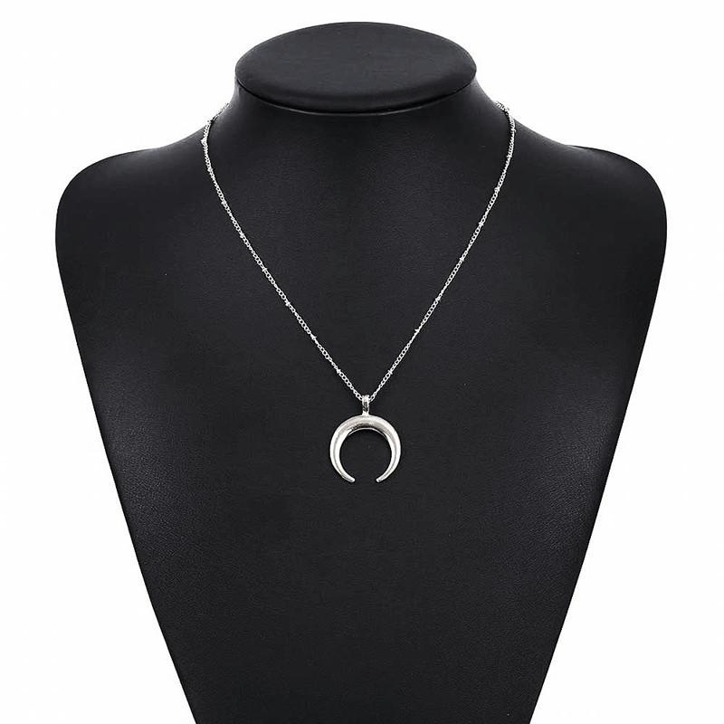 Fashion Street Punk Temperament Accessories Women, Simple Copper Bead Crescent Pendant Versatile Necklace срібний
Fashion Street Punk Temperament Accessories Women, Simple Copper Bead Crescent Pendant Versatile Necklace срібний