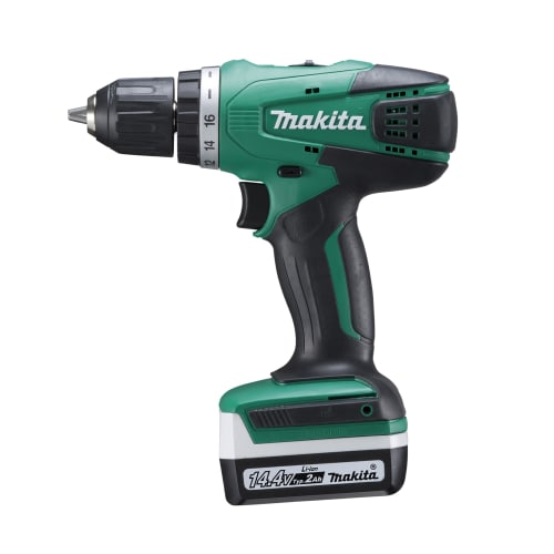 Аккумуляторная дрель-шуруповерт Makita 14.4V2Ah с аккумулятором, зарядным устройством и кейсом MDF347DSA
Аккумуляторная дрель-шуруповерт Makita 14.4V2Ah с аккумулятором, зарядным устройством и кейсом MDF347DSA