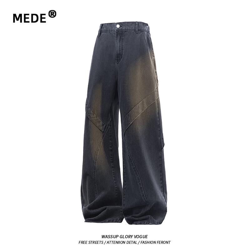 MEDE Men s Vintage Distressed Wide-Leg Straight Jeans 3XL
MEDE Men s Vintage Distressed Wide-Leg Straight Jeans 3XL