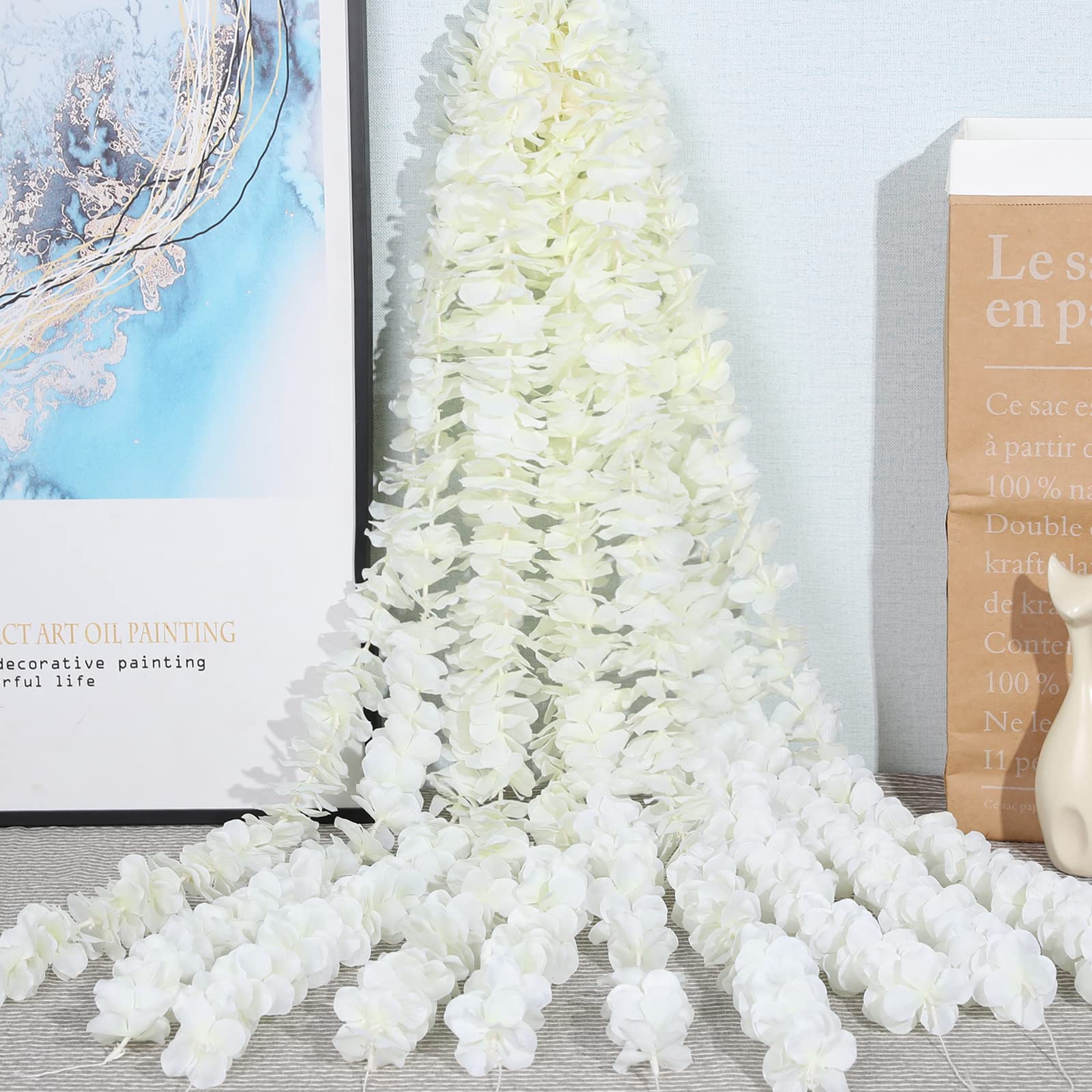 10 шт Штучні квіти гліцинії Виноградна лоза 29 дюймів з довгим хвостом із шовкових квіткових ниток для весільної арки для домашнього декору на стіні 10PCS
10 шт Штучні квіти гліцинії Виноградна лоза 29 дюймів з довгим хвостом із шовкових квіткових ниток для весільної арки для домашнього декору на стіні 10PCS