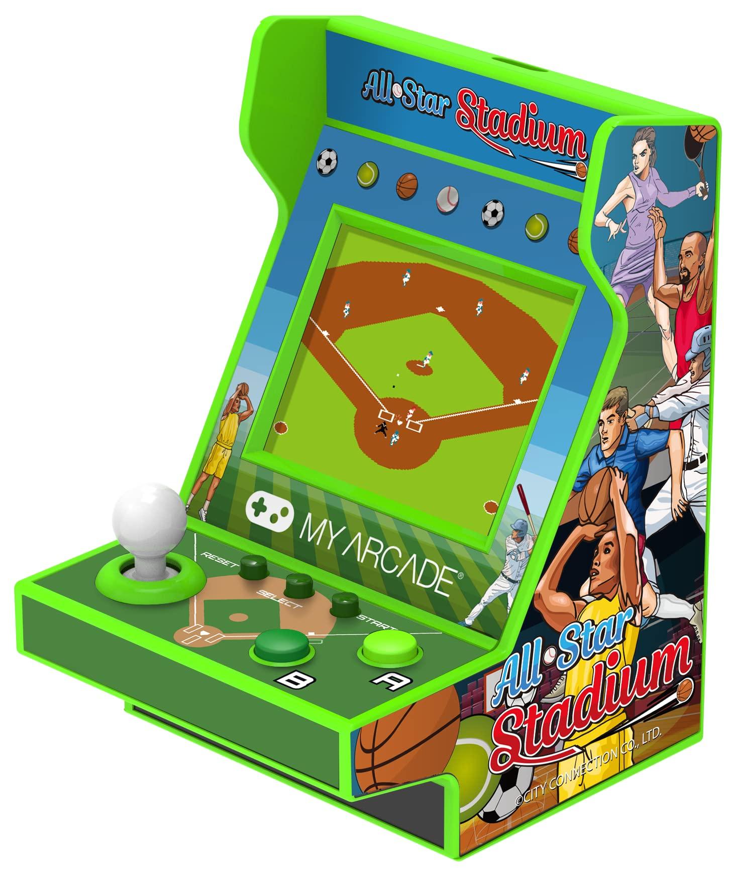 My Arcade Stadium Pico Player Fully Playable Portable Mini Arcade Machine with 107 Retro Small All-Star - Games, 2 Screen, Green, (DGUNL-4120) зелений
My Arcade Stadium Pico Player Fully Playable Portable Mini Arcade Machine with 107 Retro Small All-Star - Games, 2 Screen, Green, (DGUNL-4120) зелений
