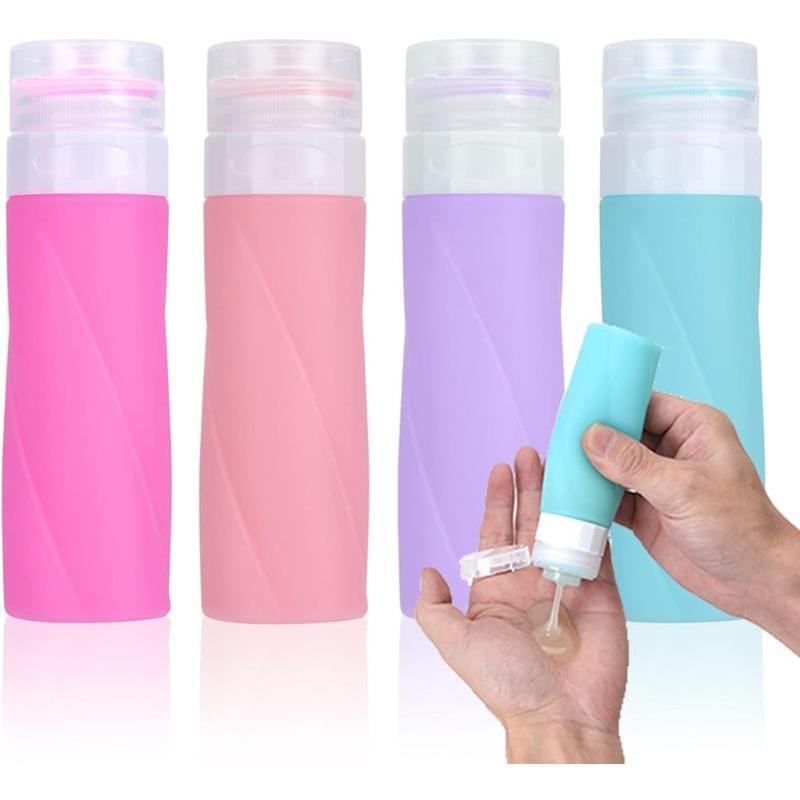 Силиконовые дорожные бутылки для туалетных принадлежностей. Дорожные бутылки. Герметичные дорожные бутылки для шампуня. Дорожные бутылки на 3 унции. Многоразовые жидкие дорожные аксессуары. 
Силиконовые дорожные бутылки для туалетных принадлежностей. Дорожные бутылки. Герметичные дорожные бутылки для шампуня. Дорожные бутылки на 3 унции. Многоразовые жидкие дорожные аксессуары.