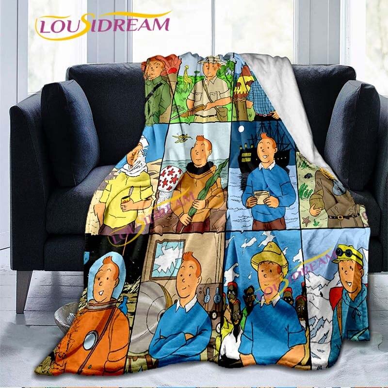 The Adventures of Tintin Blanket Flannel Blankets 3D Cartoon Print Blankets Adults Children Bedspread Throw Blankets Sofa Decor 75x90cm
The Adventures of Tintin Blanket Flannel Blankets 3D Cartoon Print Blankets Adults Children Bedspread Throw Blankets Sofa Decor 75x90cm