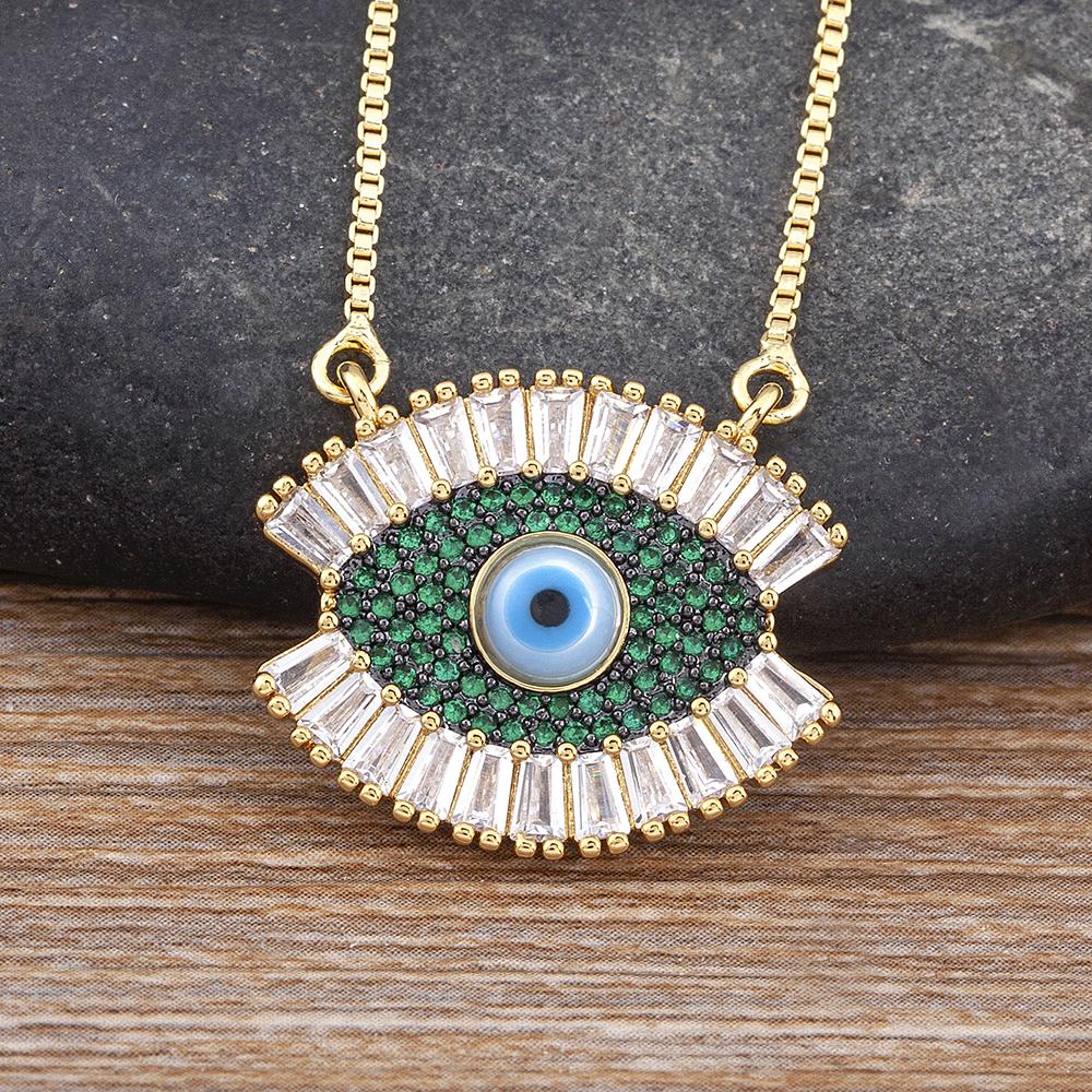 Nidin Top Quality Zircon Bohemian Evil Eye Inlaid Rainbow Rhinestone Pendant Necklace Women Creative Jewelry Personalized Gifts зелений
Nidin Top Quality Zircon Bohemian Evil Eye Inlaid Rainbow Rhinestone Pendant Necklace Women Creative Jewelry Personalized Gifts зелений