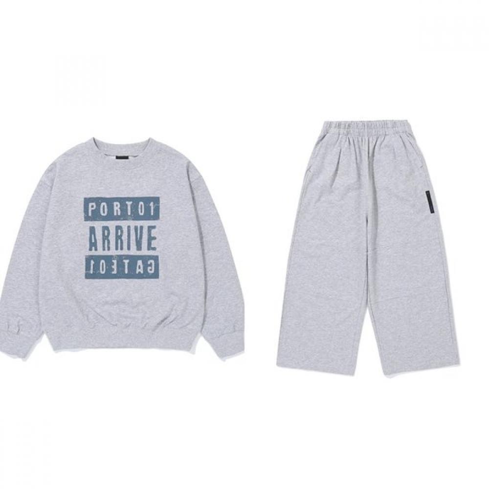 Bluetail Coordinate Set Melange Gray Sweatshirt Aaa7pt02mg Melange Gray Pants Aaa7ts06mg MELANGE GRAY/175
Bluetail Coordinate Set Melange Gray Sweatshirt Aaa7pt02mg Melange Gray Pants Aaa7ts06mg MELANGE GRAY/175