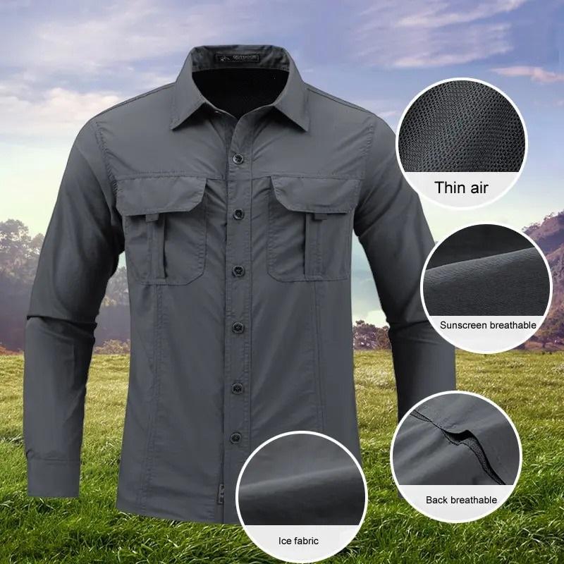 Men s casual loose long sleeved shirt, youth shirt, outdoor workwear pocket shirt M сірий
Men s casual loose long sleeved shirt, youth shirt, outdoor workwear pocket shirt M сірий