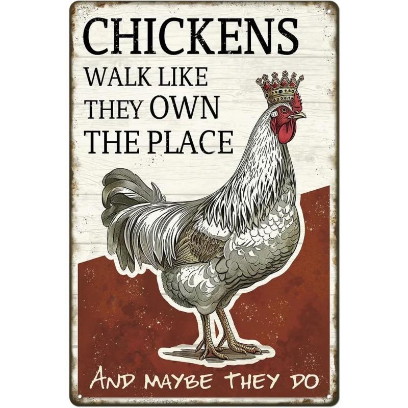 Винтажная забавная металлическая табличка с цыплятами 20x30 см, декор для фермерской кухни, курятника
Винтажная забавная металлическая табличка с цыплятами 20x30 см, декор для фермерской кухни, курятника