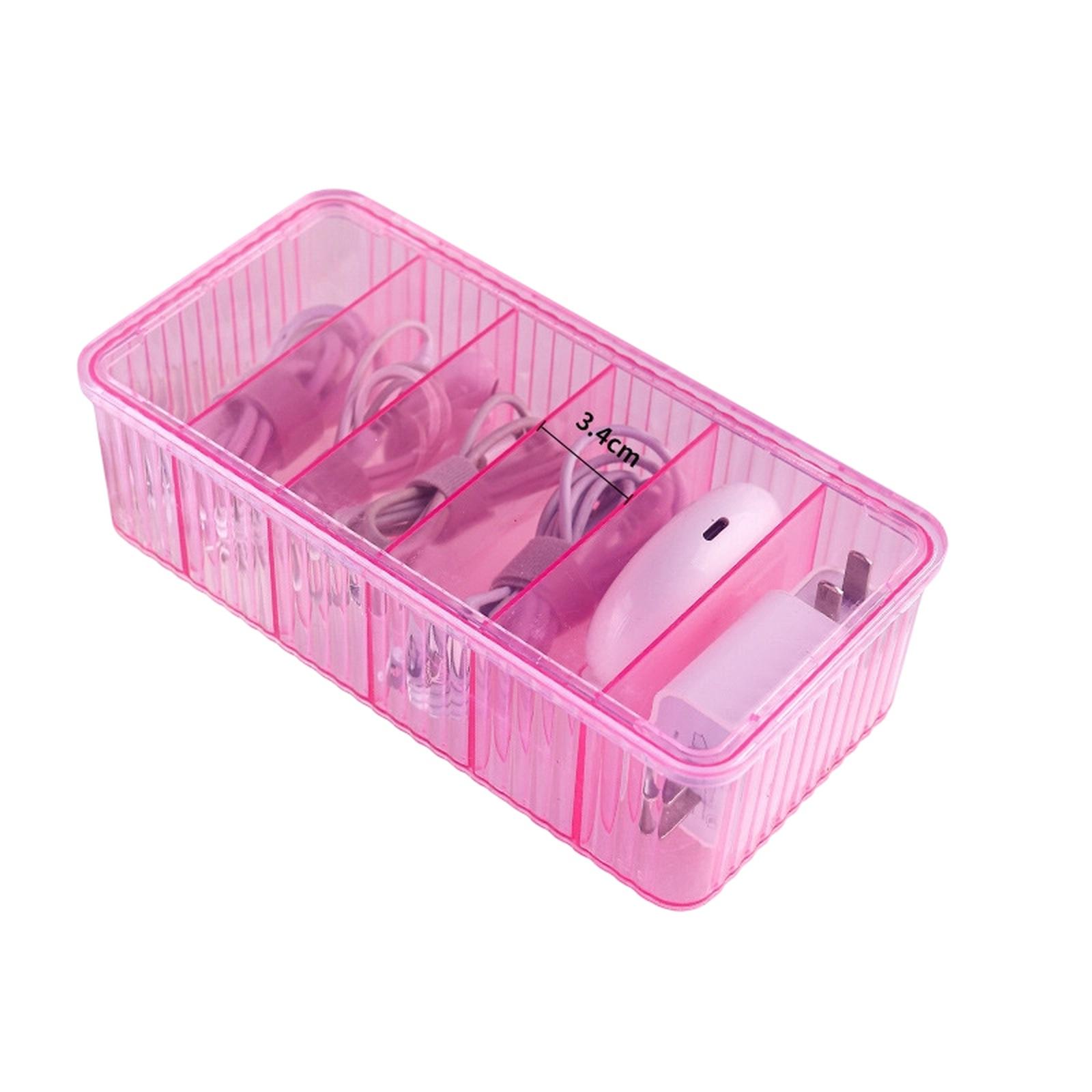 Desk Cable Organizer Box, Compartment Storage for Charger Cable Cord one size рожевий
Desk Cable Organizer Box, Compartment Storage for Charger Cable Cord one size рожевий