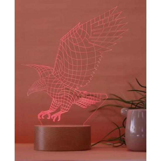 Настільна світлодіодна лампа Eagle Design - Дерев яна основа 7 різних кольорів світла Подарункове декоративне освітлення
Настільна світлодіодна лампа Eagle Design - Дерев яна основа 7 різних кольорів світла Подарункове декоративне освітлення