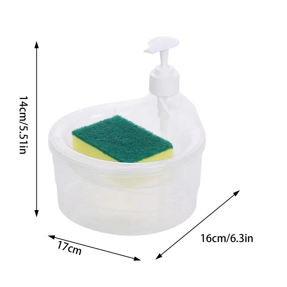 2 In 1 portable kitchen soap dispenser Dishwashing Soap Dispenser countertop for easy storage movable for easy cleaning білий
2 In 1 portable kitchen soap dispenser Dishwashing Soap Dispenser countertop for easy storage movable for easy cleaning білий