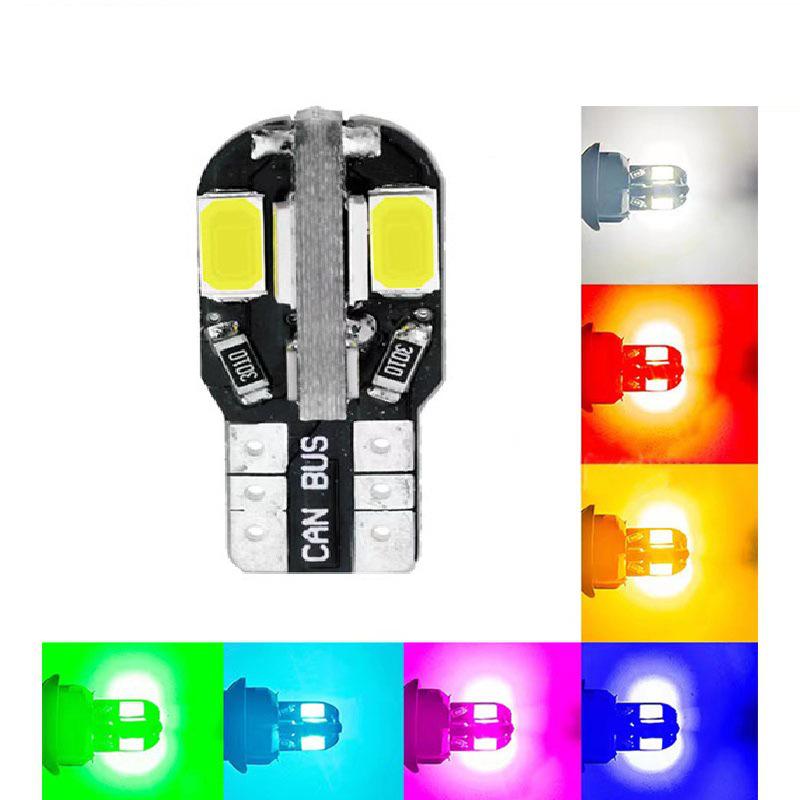 Светодиодная лампа T10 5730 8SMD для автомобиля: Боковой, Номерной знак, Дневной ходовой огонь и Лампа для чтения. Pink