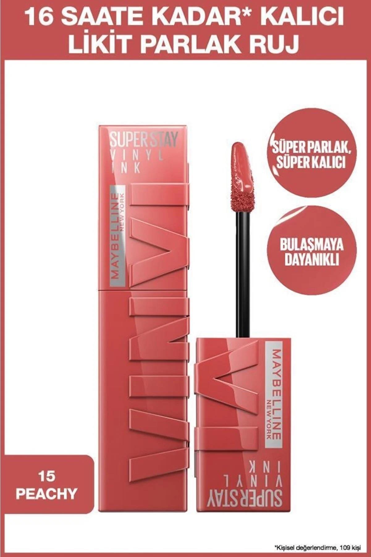 Стойкая жидкая глянцевая губная помада Maybelline New York Super Stay Vinyl Ink 15
Стойкая жидкая глянцевая губная помада Maybelline New York Super Stay Vinyl Ink 15
