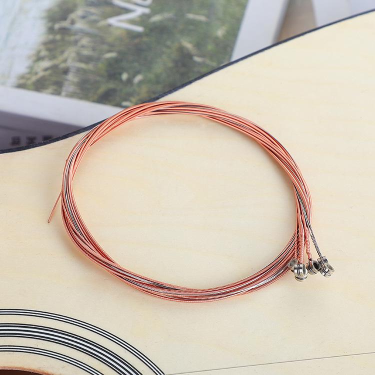 Rust-Proof Folk Guitar Strings Set 1-6, Red Copper & Brass, Durable & Break-Resistant, Individually Packaged
Rust-Proof Folk Guitar Strings Set 1-6, Red Copper & Brass, Durable & Break-Resistant, Individually Packaged