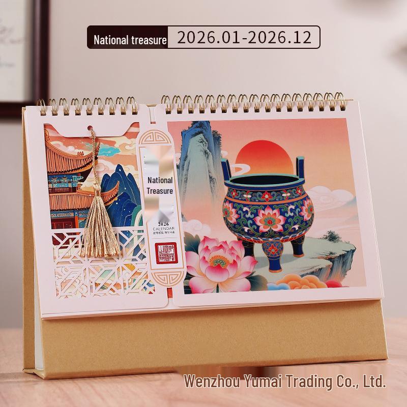 2026 Chinese Style Creative Tassel Desk Calendar with Hollow Cowhide Paper Stand for Business & Office Use 2026
2026 Chinese Style Creative Tassel Desk Calendar with Hollow Cowhide Paper Stand for Business & Office Use 2026
