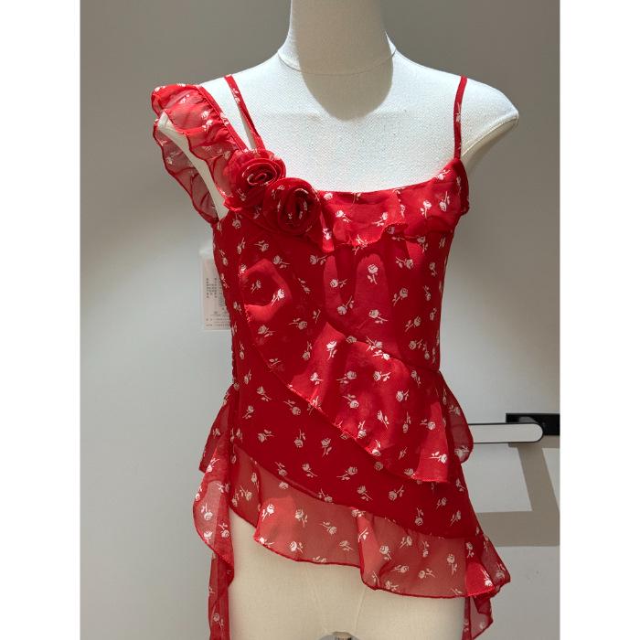 2026 Women s Floral Ruffle Camisole: Waist-Cinching, Sleek Summer Tank Top XL
2026 Women s Floral Ruffle Camisole: Waist-Cinching, Sleek Summer Tank Top XL