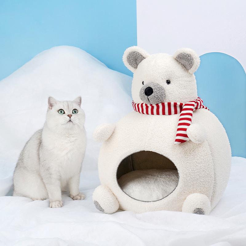 Зимний дом для кошек, теплая флисовая спальная корзина для домашних животных, милый медвежонок, моделирующий диван-кровать, удобное кошачье гнездо
Зимний дом для кошек, теплая флисовая спальная корзина для домашних животных, милый медвежонок, моделирующий диван-кровать, удобное кошачье гнездо